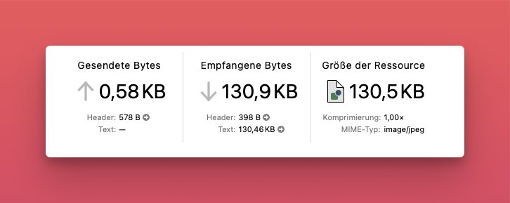 Datei-Größe vor Optimierung