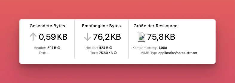 Dateigröße nach Optimierung